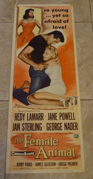 The Female Animal - 1958 - Insert Poster - Hedy Lamarr,  Jane Powell