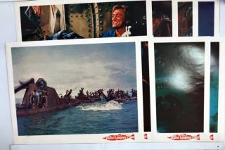 20,  000 Leagues Under The Sea 1963 Walt Disney Lobby Card Set Of 8