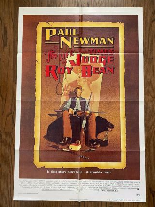 The Life And Times Of Judge Roy Bean (1972) Paul Newman Art By Richard Amsel