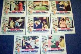 The Family Jewels 11x14 Lobby Card Set Of 8 1965 Jerry Lewis