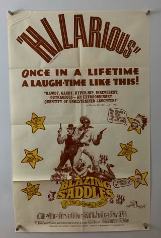 Blazing Saddles Movie Poster (veryfine -) Australian One Sheet 