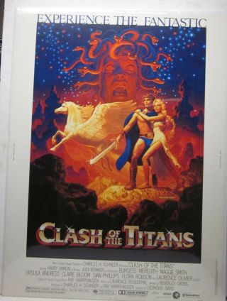 Clash Of The Titans 30 " X 40 " Movie Poster Hildebrandt