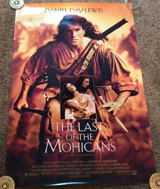 1992 Last Of The Mohicans Movie Poster,  Rolled,  Ss,  27x40