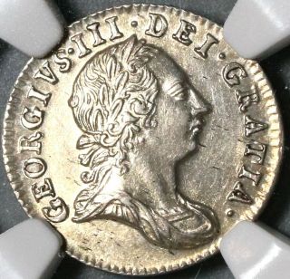 1763 NGC MS 63 George III 3 Pence Great Britain Silver Coin (20061601C) 2