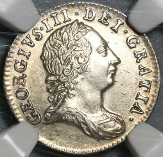 1763 NGC MS 63 George III 3 Pence Great Britain Silver Coin (20061601C) 3