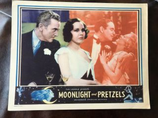 Moonlight And Pretzels 1933 Universal 11x14 " Musical Lobby Card Mary Brian