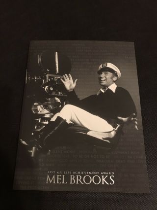 Mel Brooks Awards Booklet From 41st Afi Life Achievement Award Ceremony