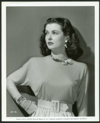 Joan Bennett In Stirking Pose Vintage 1947 Portrait Photo By Ray Jones