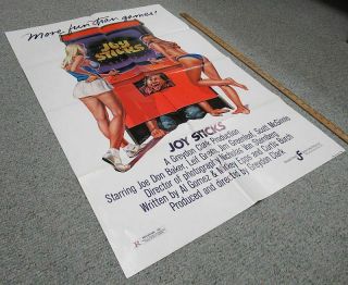 " Joysticks " (1983) Vintage Folded (27x41) Movie Poster Video Game Comedy Yz5658
