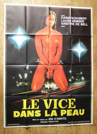 Emanuelle Around Laura Gemser Large French Movie Poster 