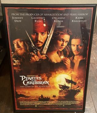 Pirates Of The Caribbean The Curse Of The Black Pearl 27x40 Ds Movie Poster 2003