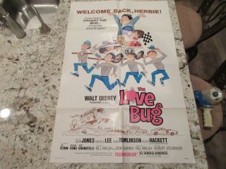 The Love Bug 1979 Movie Poster 27x41 Folded Us 1 Sheet (re - Release)
