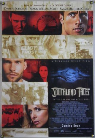 Southland Tales Rolled Orig 1sh Movie Poster Dwayne Johnson Mandy Moore (2007)
