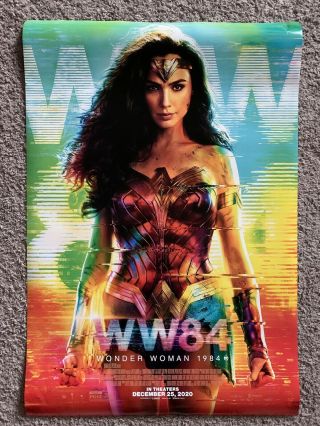 Wonder Woman 1984 Double Sided Movie Theater Poster 27 X 40 Dc Comics