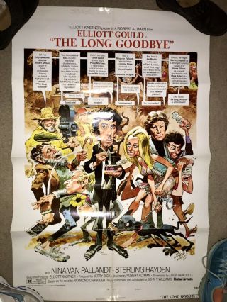 The Long Goodbye 1 Sheet Movie Poster 1973 27 " X41 " Elliott Gould