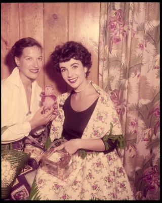 Elizabeth Taylor Young Vintage Hollywood Smiling Pose 5x4 Transparency
