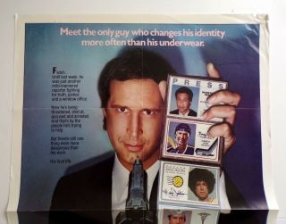 FLETCH Chevy Chase Vintage 27x41 One Sheet Movie Poster 1984 Comedy 2