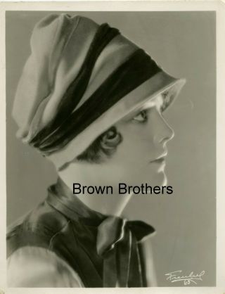Vintage 1920s Hollywood Actress Blanche Mehaffey Cloche Hat Photo By Freulich Bb