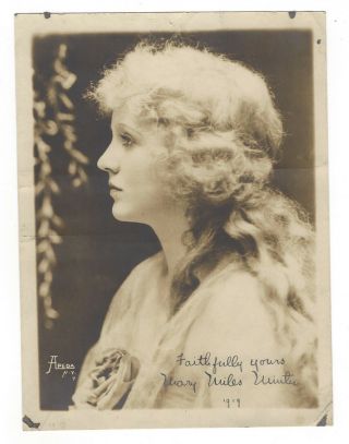 Mary Miles Minter Vintage 1919 Publicity Photo Tragic Hollywood Actress