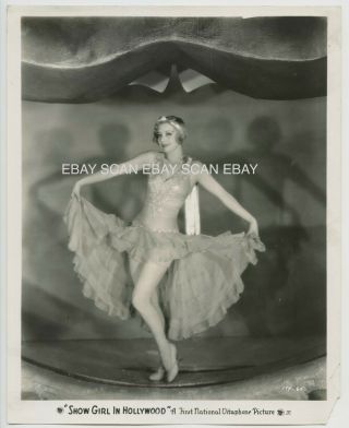 Alice White Sexy Leggy Vintage Portrait Photo Show Girl In Hollywood 1930