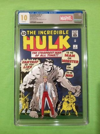 Marvel Comics The Incredible Hulk 1 Silver Foil - Cgc Gem 10