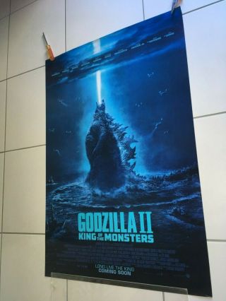 Godzilla : King Of The Monsters 2019 Ext Rare Horror Rare Ds Os Cinema Poster