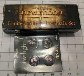 Twilight Movie Tassled Bookmark Set Jacob Edward Bella & More Neca Pin Set
