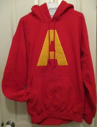 Alvin And The Chipmunks Movie Promo Hoodie Sweatshirt Size Adult Large Rare