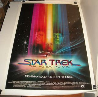 Rolled 1979 Star Trek The Motion Picture Adv 1 Sheet Movie Poster Shatner Nimoy