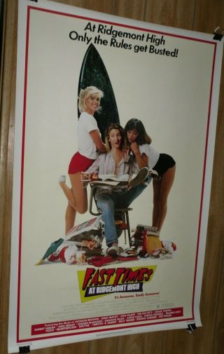 Fast Times At Ridgemont High 1sh Movie Poster Sean Penn Phoebe Cates Stoners