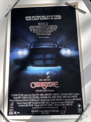 1 Sheet Movie Poster Christine By John Carpenter Rolled 27 X 41 1983