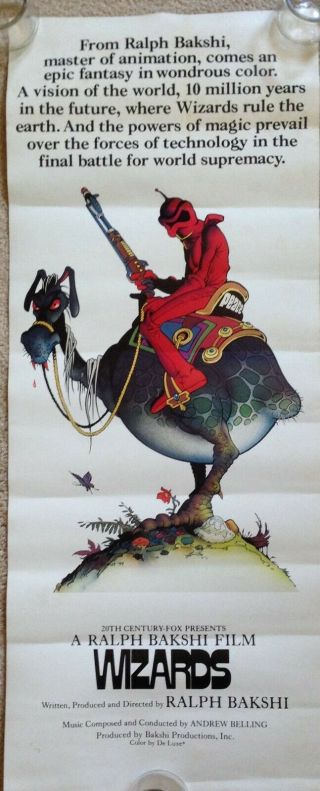 “wizards” Poster,  Ralph Bakshi 1977