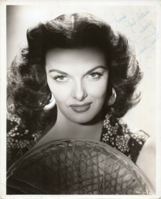 Signed Photograph Of Jane Russell Photo By Alexander Kahle