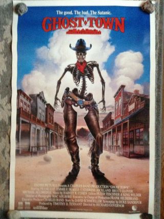 Ghost Town Video Store Vhs Horror Movie Poster 1988 World