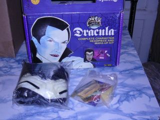 Universal Monsters " Dracula " Make - Up Kit With Prosthetic Headpiece Un - Mib