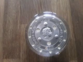 UFO ROSWELL INCIDENT 70th Anniversary Silver Coin 2$ Niue 2017 3