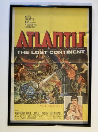 Atlantis The Lost Continent 1961 Orig 27x41 Movie Poster Sal Ponti Joyce Taylor