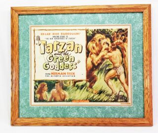 Tarzan And The Green Goddess 1938 Lobby Card Framed & Matted Brix