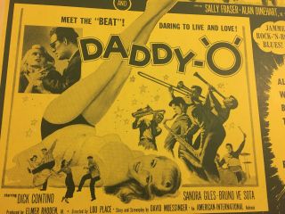 Benton Window Card Hotrod Daddy - O Road Racers 1950’s Rock N’ Roll Movie Poster 2
