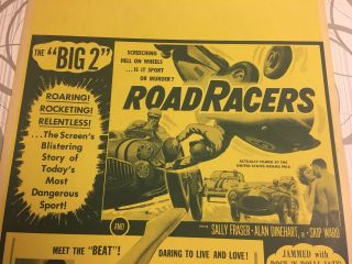 Benton Window Card Hotrod Daddy - O Road Racers 1950’s Rock N’ Roll Movie Poster 3