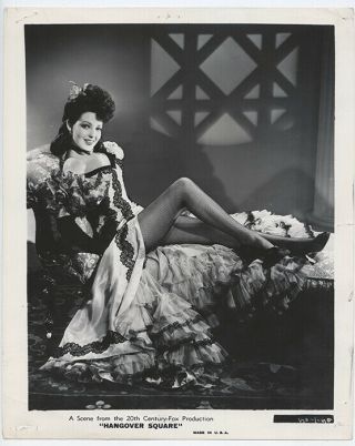 Linda Darnell 1945 Vintage Hollywood Portrait Leggy Pinup