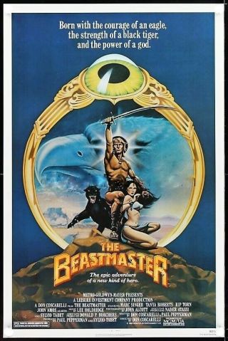Beastmaster 27x41 Movie Poster 1982 Marc Singer Tanya Roberts