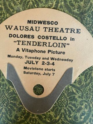 Promotional FAN for Delores Costello VITAPHONE film 