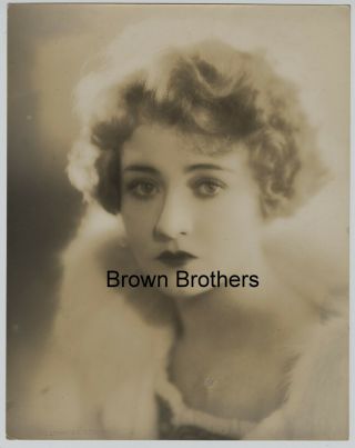 1920s Silent Film Actress Betty Compson Oversized Dbw Photo Blind Stamp Spurr Bb