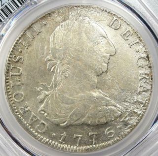 1776 - Pts Pr Bolivia Charles Iii 8 Reales Coin 8r - Certified Pcgs Xf Detail (ef)