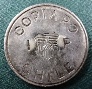 Chile Silver Coin 1 Peso,  Km4 Au 1865 Copiapo (official Emergency Restrike)