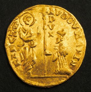 1789,  Venice,  Ludovico Manin.  Gold Zecchino Ducat Coin.  3.  45gm