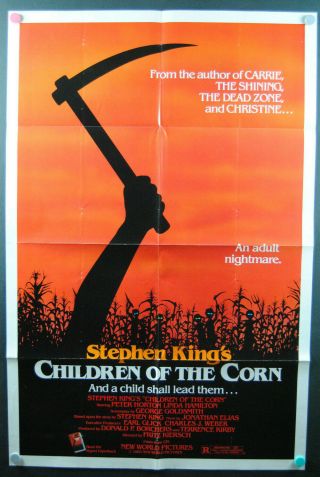 Vintage Children Of The Corn One Sheet Movie Poster