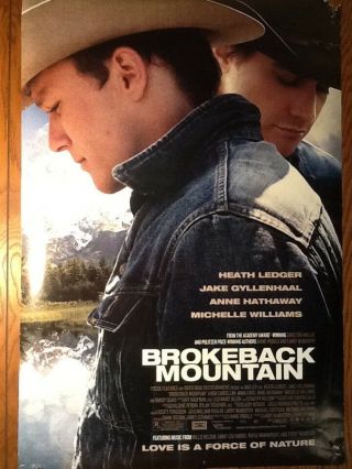 Brokeback Mountain Cinemasterpieces Movie Poster 2005 Cowboy
