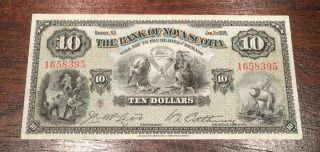 1935 Bank Of Nova Scotia Canada $10 Ten Dollars - Unc Grade